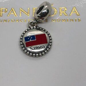 ✨🔥PANDORA Islands Of Samoa Exclusive Flag Dangle Charm